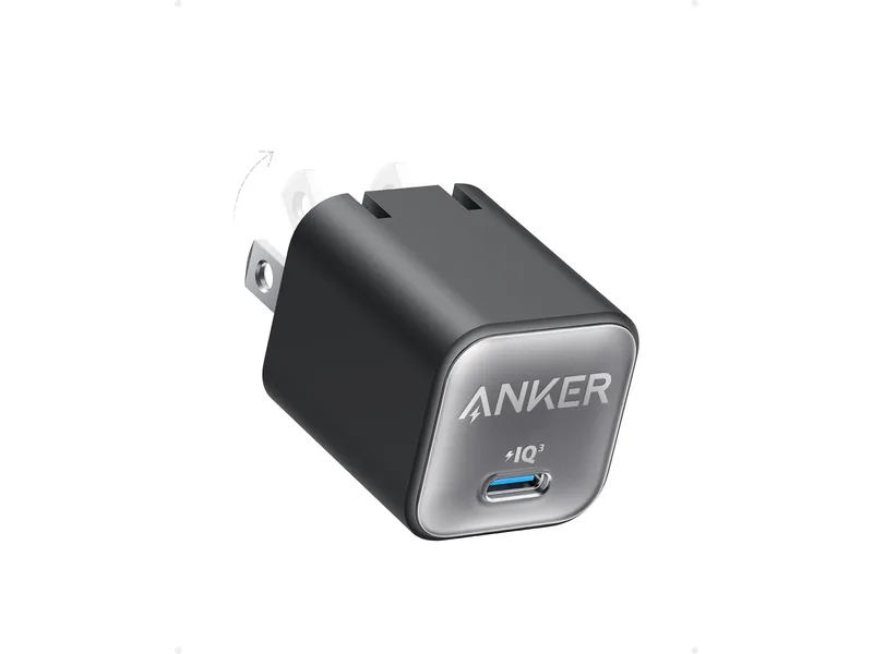 Anker 511 Nano 3 compact USB-C wall charger with folding US plug