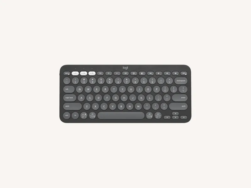 Graphite Logitech Pebble Keys 2 compact keyboard