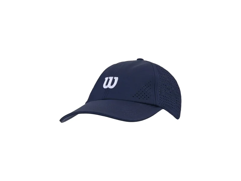 Navy Wilson Active Perforated tennis cap with an embroidered front logo